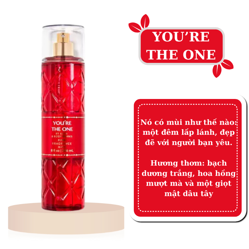 BILL XỊT THƠM BODY MIST & DUỠNG THỂ BODY LOTION BBW YOU'RE THE ONE | Shopee  Việt Nam
