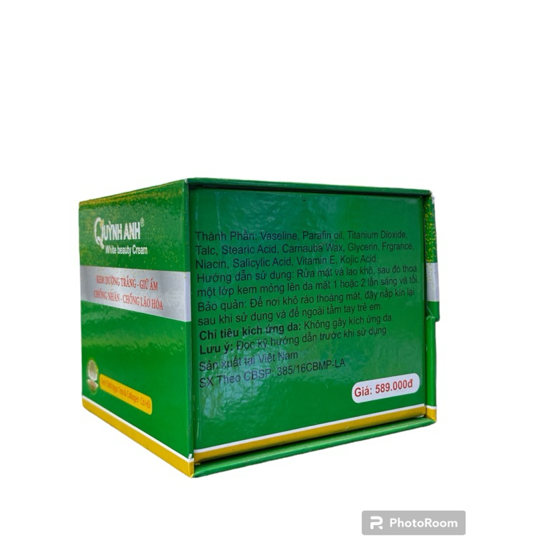 Kem Quỳnh Anh dưỡng trắng, giữ ẩm, chống nhăn, chống lão hóa 40gram