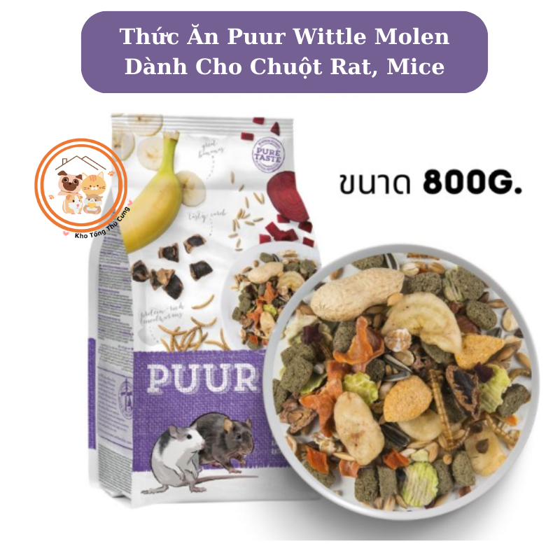 Thức ăn Puur chuột Rat, Mice hãng Wittle Molen Hà Lan tổng hợp dinh ...