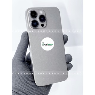 Miếng dán Skin Mặt Lưng Màu Titanium FULL VIỀN Dành cho 15 pro max 14 pro max 13 pro max 12 pro max  - FukiShop
