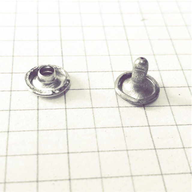 Nút tán rivet (đinh tán) 2 mặt Bằng sắt xi Màu Bạc Size 8 x cao 8mm ; 8 ...