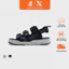 Giày Sandal Nam Nữ Unisex, Quai Ngang Đế Bằng In Mascot Cute Đi Học Đi Chơi