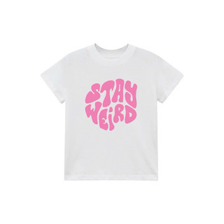 Áo Baby Tee in chữ Stay Weird 100% Cotton 240gsm