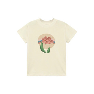 Áo Baby Tee in hình bông hoa Vintage 100% Cotton 2 chiều 240Gsm