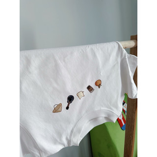Áo Baby Tee in hình 5 chi tiết dễ thương 100% Cotton 240Gsm