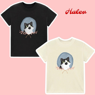 Áo Baby Tee in hình mèo mập dễ thương 100% Cotton 2 chiều