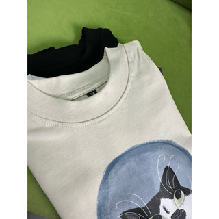 Áo Baby Tee in hình mèo mập dễ thương 100% Cotton 2 chiều