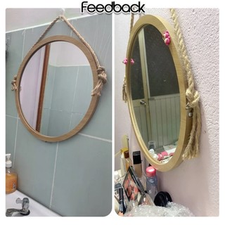 Gương trang điểm gương tròn treo tường nhiều kích cỡ, bao bể vỡ tặng thụ kiện treo LOA LOA