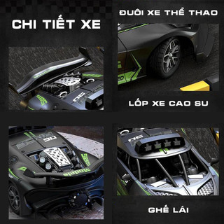 Xe Ô TÔ Điều Khiển Từ Xa RC 2.4 Ghz BUGATTI CHIRON DIVO Tỉ Lệ 1:20 Chất Liệu Nhựa ABS Cao Cấp Tặng Kèm Pin Sạc