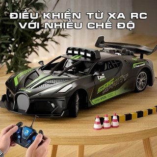 Xe Ô TÔ Điều Khiển Từ Xa RC 2.4 Ghz BUGATTI CHIRON DIVO Tỉ Lệ 1:20 Chất Liệu Nhựa ABS Cao Cấp Tặng Kèm Pin Sạc
