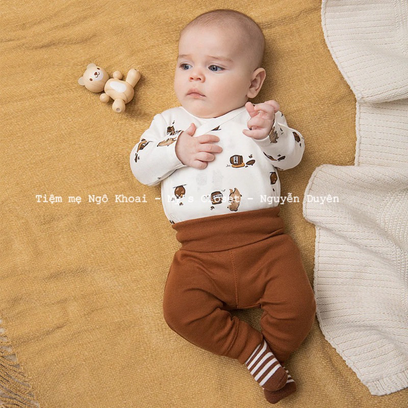 [MD63] NB-12m Quần cạp cao Peptit…Lem không lo hở bụng cho bé NGÔ KHOAI MỲ