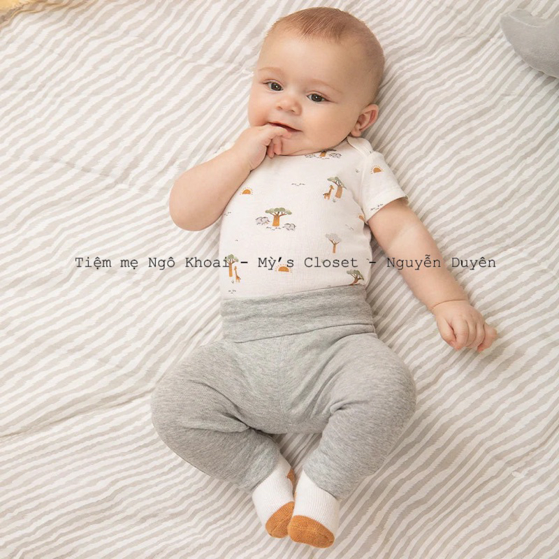 [MD63] NB-12m Quần cạp cao Peptit…Lem không lo hở bụng cho bé NGÔ KHOAI MỲ
