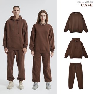 Sét Bộ Hoodie Nỉ  Bassic Đơn Giản lịch Sự, Chất Liệu Nỉ Ngoại Trơn Mềm Mịn Dày Dặn Đồ Ấm Thu Đông 2026