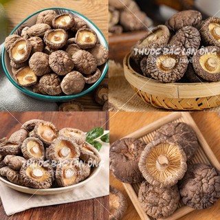 Nấm hương khô 100g (Nấm quý nấu canh, lẩu nấm, nấm dưỡng sinh. phục hồi sức khỏe) - Thuốc bắc lãn ông
