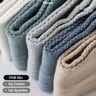 Combo 10 đôi tất nam cổ thấp GOMTAT, chất liệu cotton mặt lưới cao cấp hút ẩm khử mùi -NGANTRONLUOI-FIVE-2002-CB10