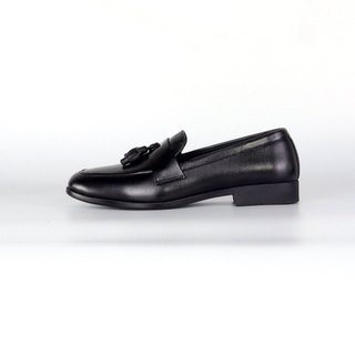 Loafer Hera - Giày lười nam da bò màu đen trơn