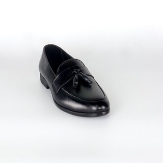 Loafer Hera - Giày lười nam da bò màu đen trơn
