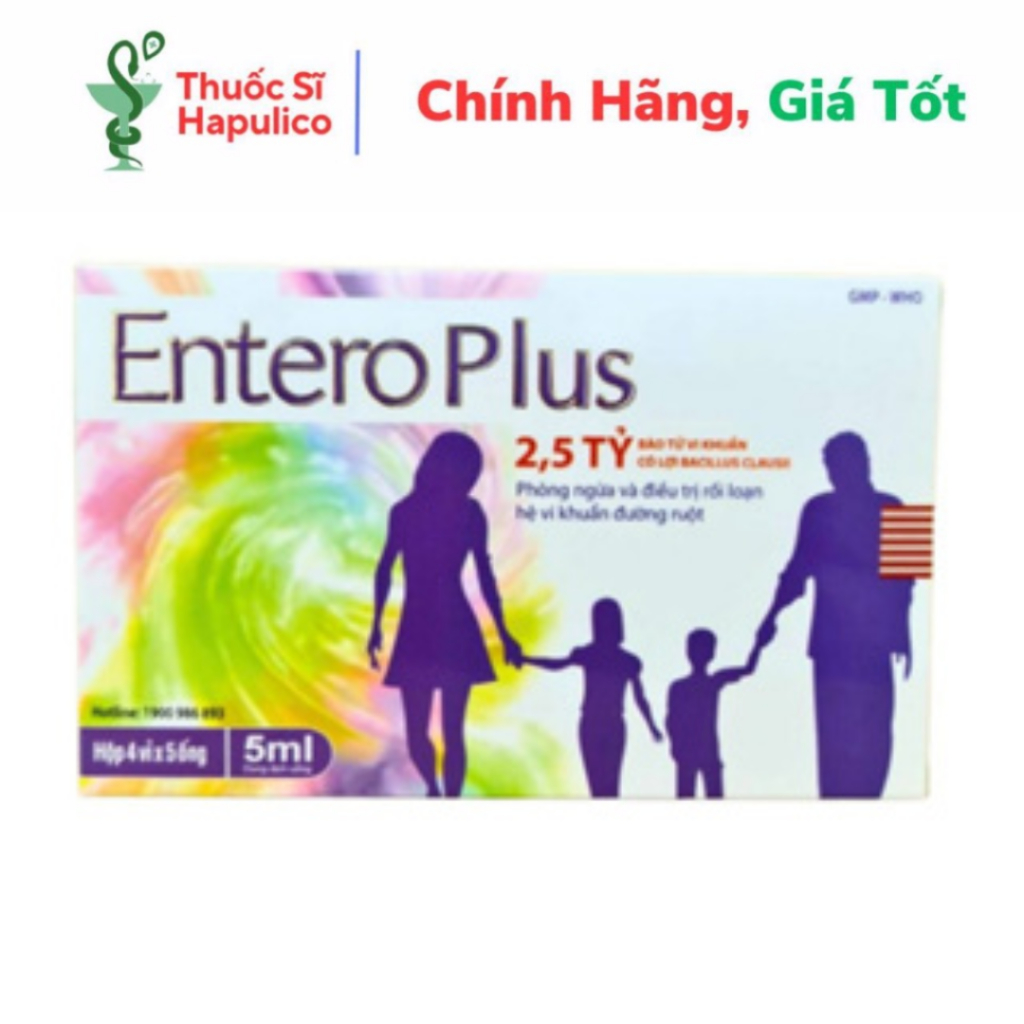 Men vi sinh Entero Plus cân bằng hệ vi sinh đường ruột - Hộp màu tím 20 ...