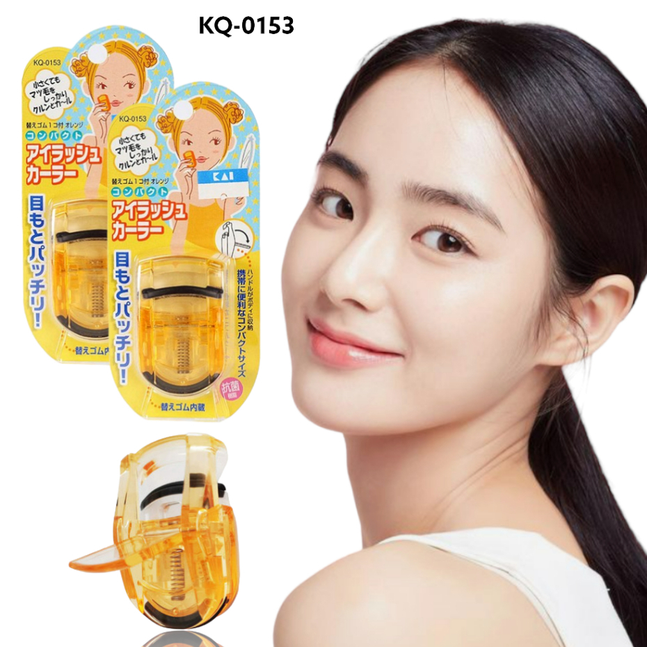 Dụng Cụ Uốn Cong Mi Kai Beauty Care 52322 Thân Nhựa (Màu Vàng)