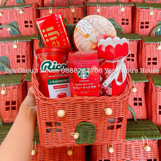 Giỏ mây hình ngôi nhà xinh xắn