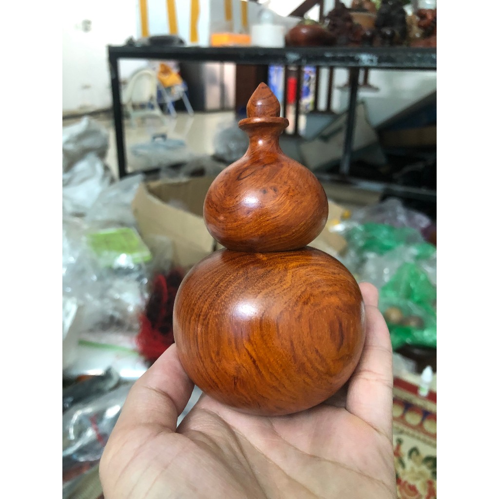 Lọ tăm gỗ Trắc đỏ đen Hương đỏ Bách xanh dáng hồ lô giá xưởng gỗ làng nghề tiện Nhị Khê