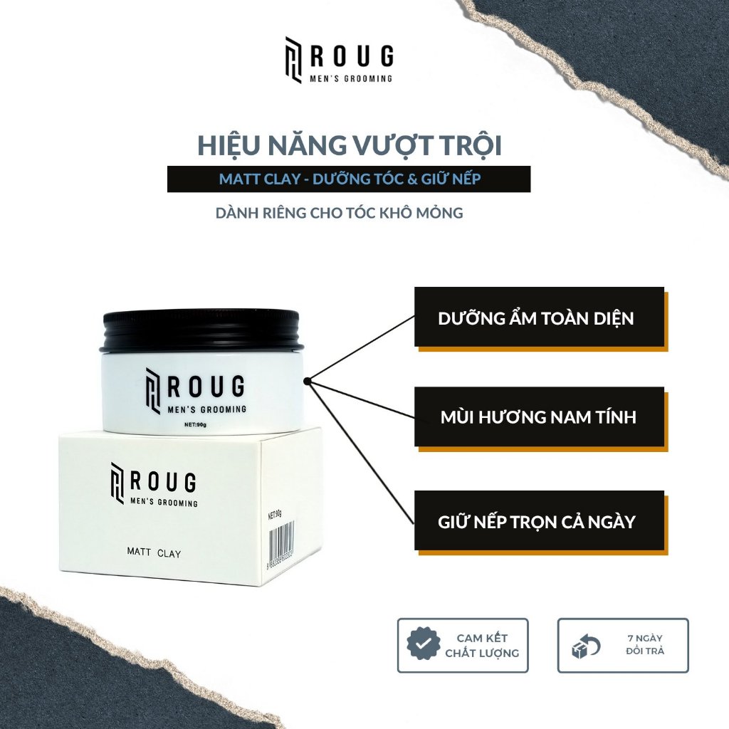 Sáp tạo kiểu Roug matt clay 90 gram