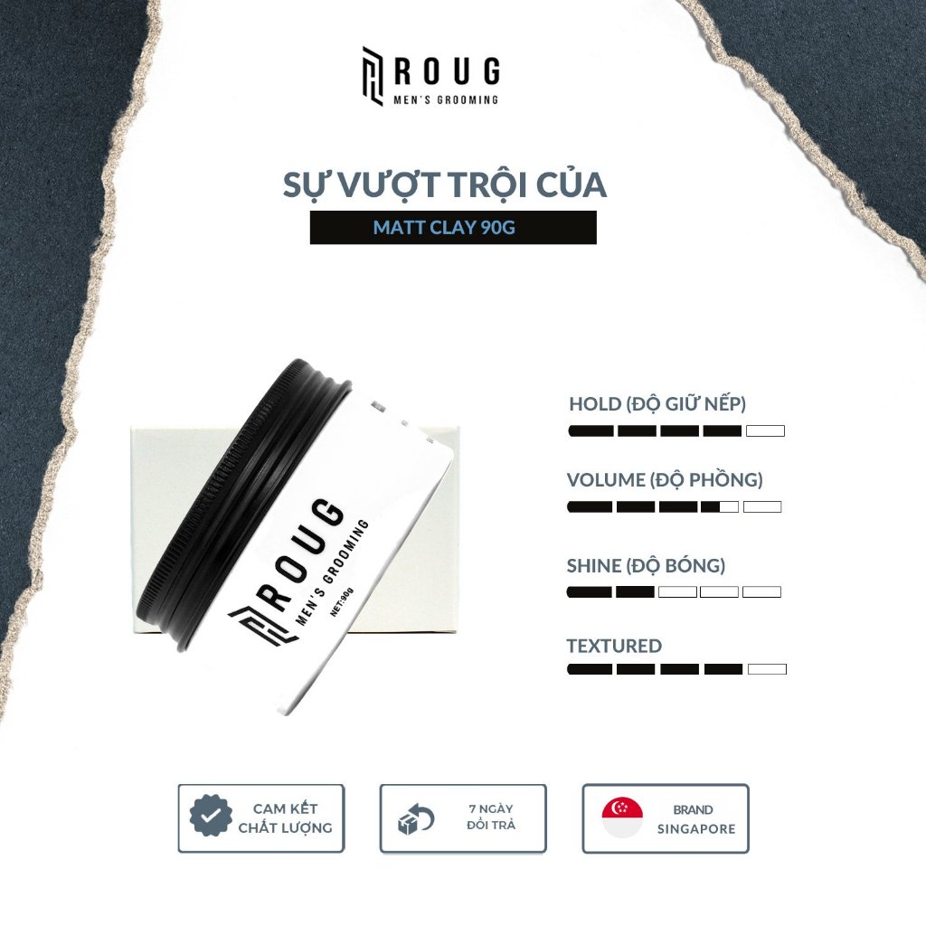 Sáp tạo kiểu Roug matt clay 90 gram