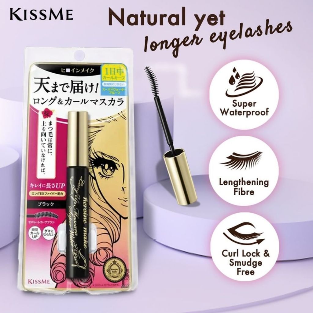 Set Mascara Chuốt Mi Dài Và Mascara Tẩy Trang Mi Kissme Heroine (2 cây )