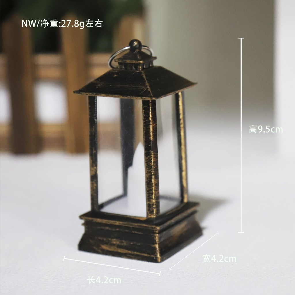 Đèn lồng nến nhỏ, đèn lồng gió vòm trang trí phong cách cổ điển,ấm áp
