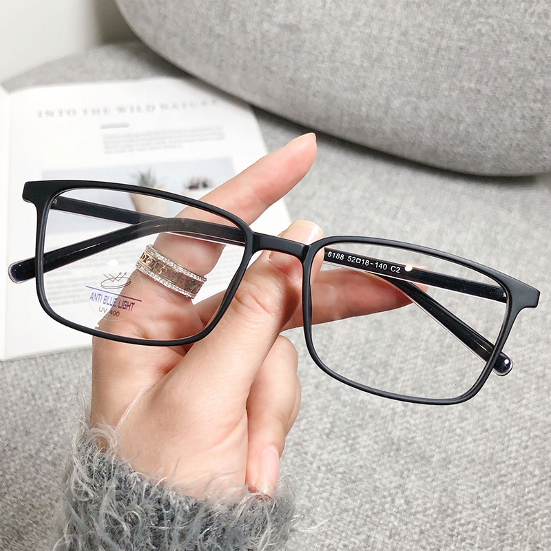 Gọng kính cận nữ nam cao cấp phong cách Hàn Quốc siêu hot mắt kính không độ chống tia UV400 ánh sáng xanh đẹp HANASO 553
