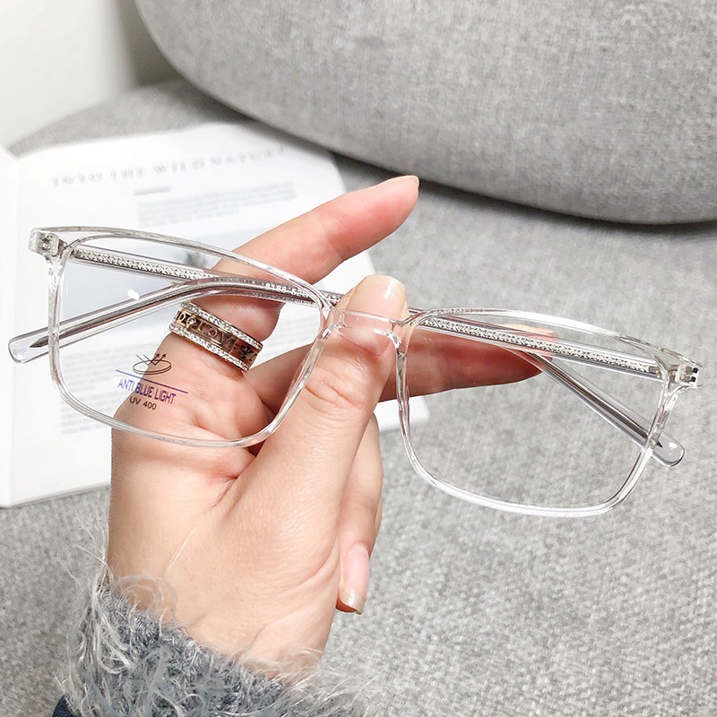 Gọng kính cận nữ nam cao cấp phong cách Hàn Quốc siêu hot mắt kính không độ chống tia UV400 ánh sáng xanh đẹp HANASO 553