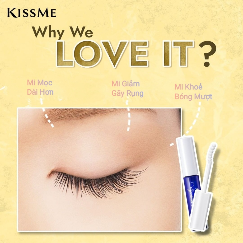 Tinh Chất Dưỡng Dài Và Khoẻ Làn Mi Kissme Heroine Make Watering Eyelash Serum ( 5.5g)