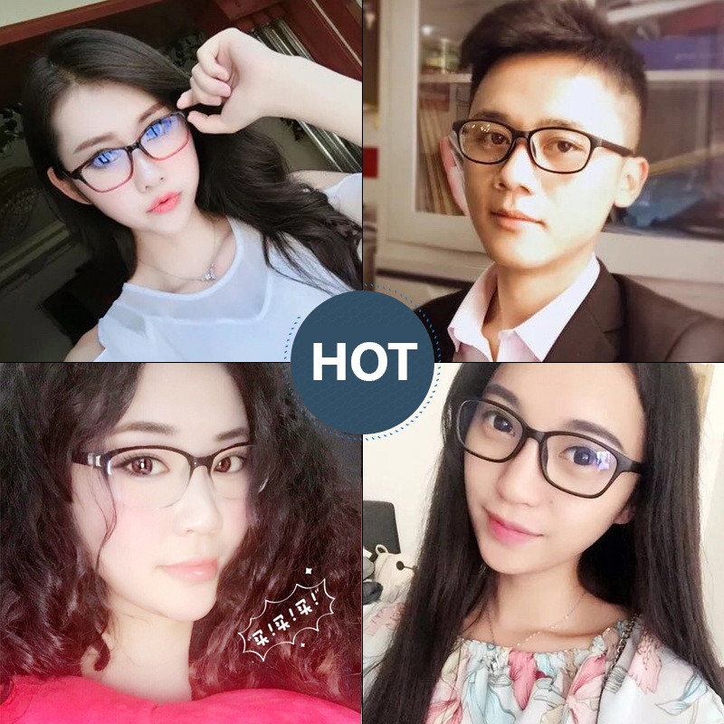 Gọng kính cận thời trang nữ nam phong cách Hàn Quốc mắt kính không độ bảo về mắt đi chơi đẹp giá rẻ HANASO 560