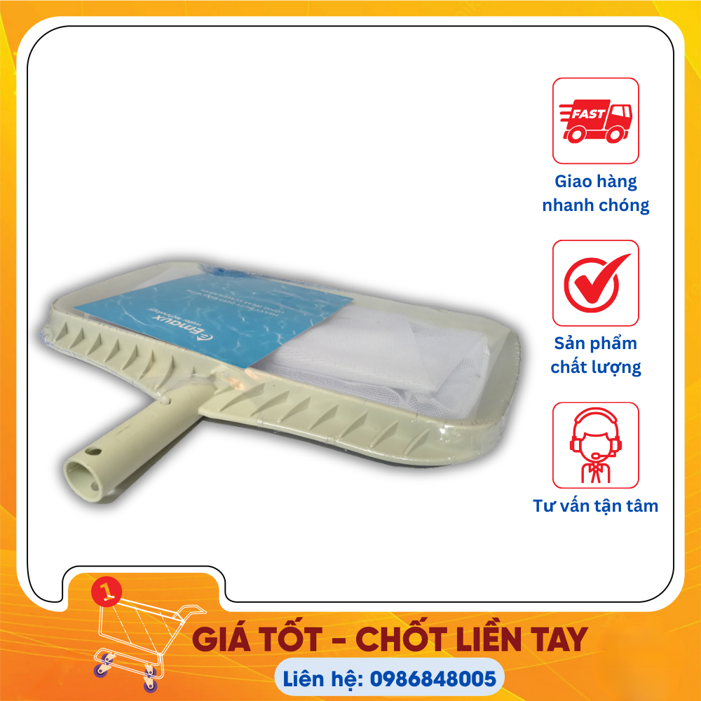 Vợt rác bể bơi Emaux trắng chính hãng 50x40x30cm | Shopee Việt Nam