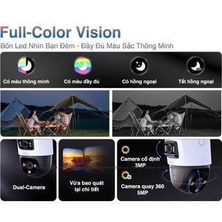 Camera 2 Mắt Kép Wifi Ngoài Trời IMOU Cruiser Dual S7XP/ S7XEP Đàm Thoại 2 Chiều - TRANGIATELECOM