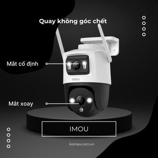 Camera 2 Mắt Kép Wifi Ngoài Trời IMOU Cruiser Dual S7XP/ S7XEP Đàm Thoại 2 Chiều - TRANGIATELECOM