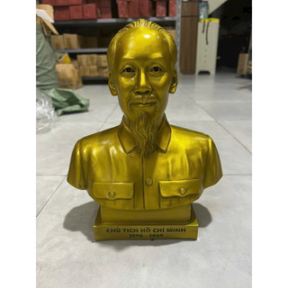 Tượng Bác Hồ Bán Thân bằng Đồng Cao 32cm Vật Phẩm Quà Tặng Trang Trí