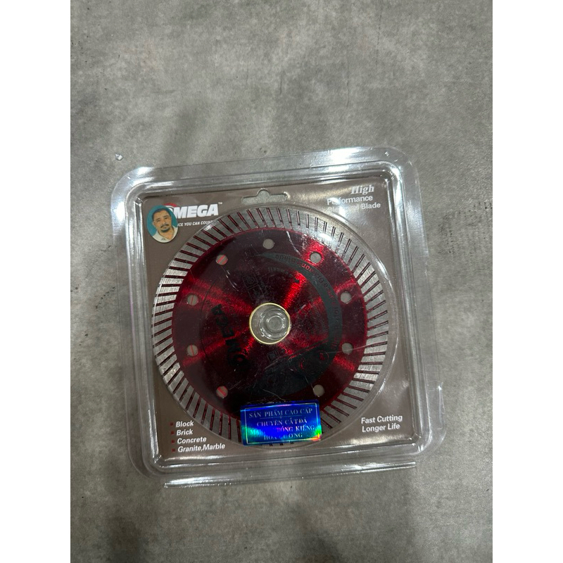 Lưỡi Cắt Gạch Đa Năng Omega 110mm 125mm cao cấp, lưỡi cắt đá Marble, Granite, bê tông, đá hoa cương