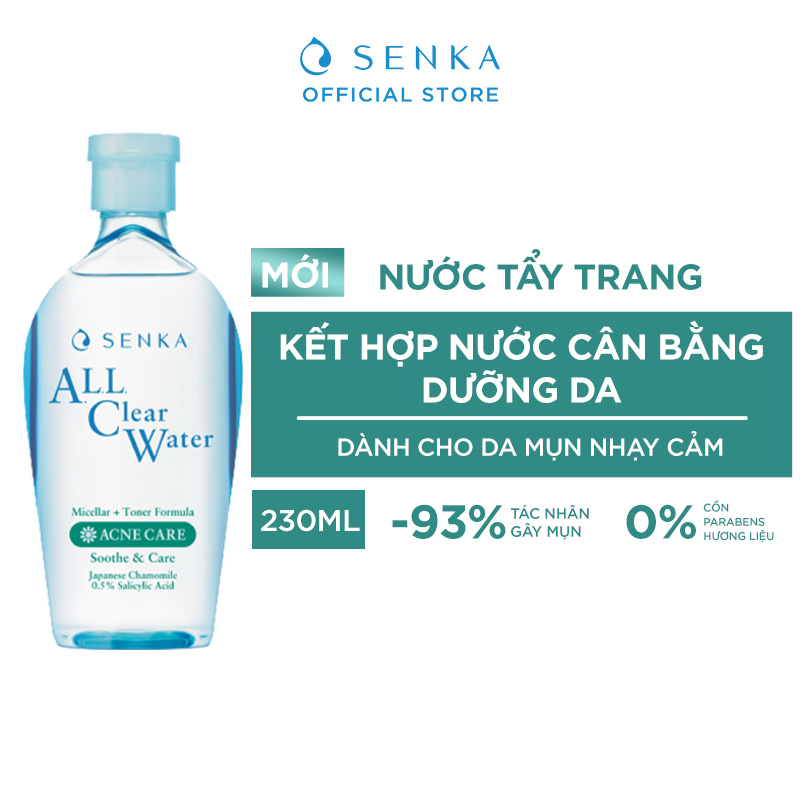 Ảnh Nước Tẩy Trang Senka ALL Clear Water Micellar Fresh 230ML & 70ML 1