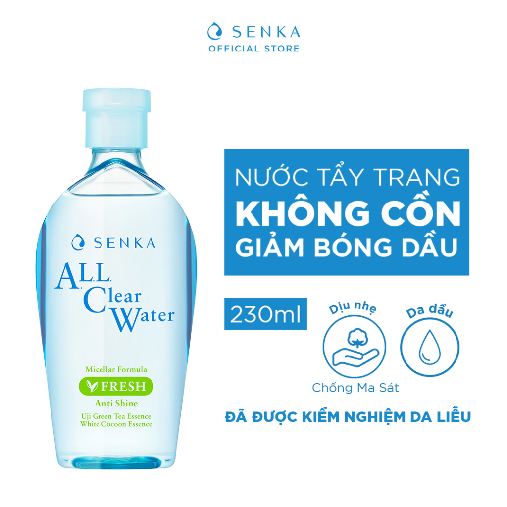 Ảnh Nước Tẩy Trang Senka ALL Clear Water Micellar Fresh 230ML & 70ML 3