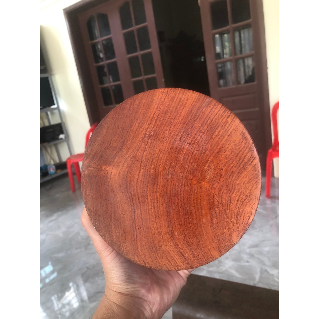 Gạt tàn to cỡ khủng gỗ Hương có nắp đẹp tiện lợi hàng giá xưởng làng nghề tiện gỗ nhị khê
