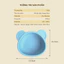 Bát ăn dặm Happy Bear Tobe chất liệu silicon y tế an toàn cho bé