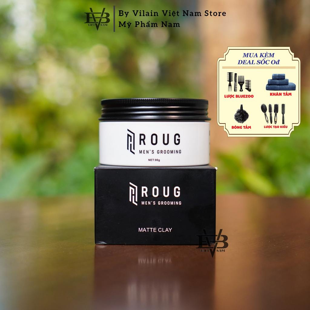 [CHÍNH HÃNG] Sáp vuốt tóc Roug Matte Clay 90gr cao cấp Singapore + Tặng ...