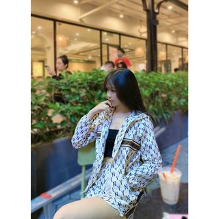 Set Bộ Đồ Thể Thao Nữ Gió NY Áo Khoác Gió Mỏng Dài Tay Có Mũ Mix Quần Sooc Đùi Freesize