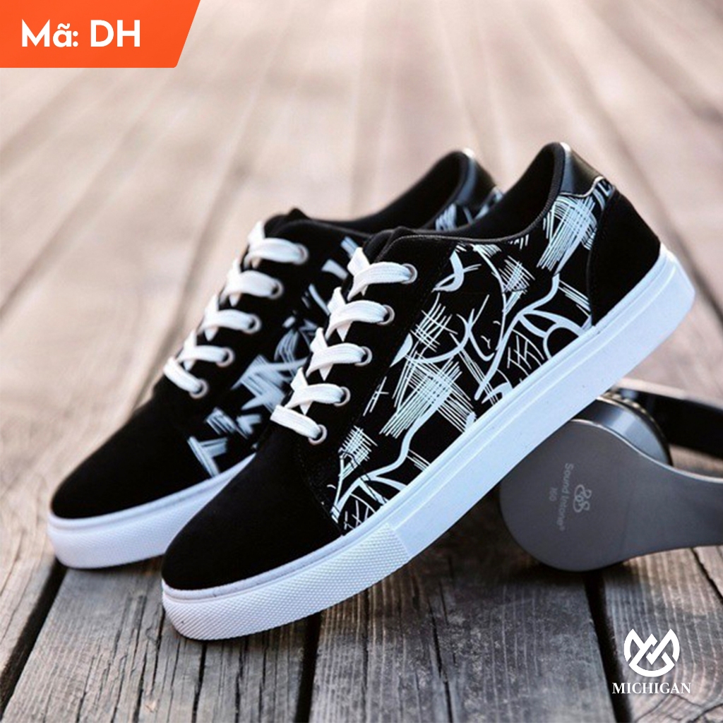 Giày Thể Thao Nam Trắng Phong Cách Thanh Lịch Thời Trang Trẻ Trung ...