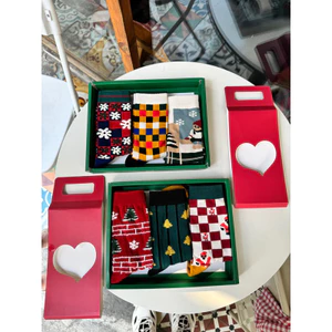 Set Tất Vớ Noel Giáng Sinh Chất Liệu Cotton Unisex Co Dãn l