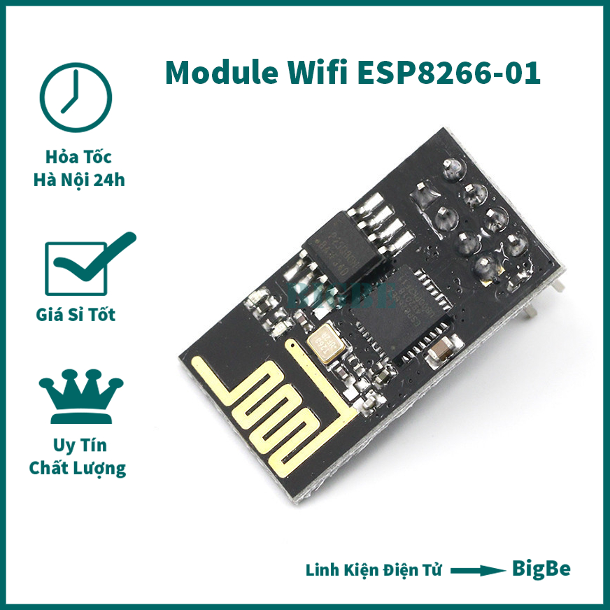 Module Wifi ESP-01 ESP01 ESP8266-01 3.3V Wi-Fi 2.4 GHz, hỗ trợ WPA/WPA2 ...