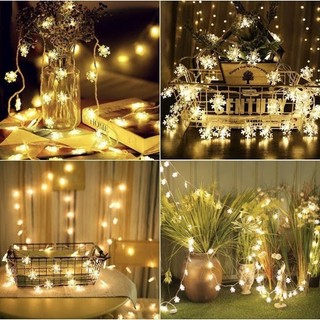 "Dây LED Kim Cương 40M Chống Nước Trang Trí Ngoài Trời Noel, Tết - Đèn Bi Bọt Đẹp"