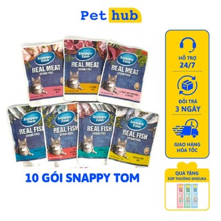[85g] COMBO 20-10-5 Gói Pate Mèo Snappy Tom Gói 85g Cho Mèo Từ Thịt Cá Thật