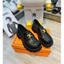 Giày loafer nữ cl tag đồng mũi tròn, moca nữ đế cao 4cm da mềm fullbox
